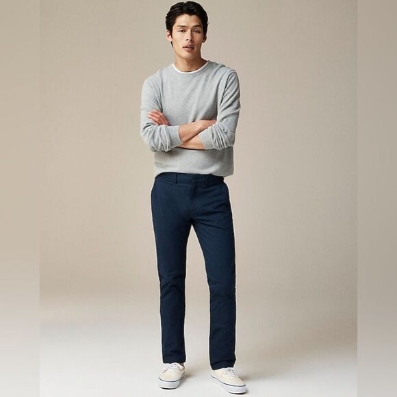 J.Crew Tech Pants Slim-fit Size 30/30 navy NWT in packaging - Picture 3 of 10